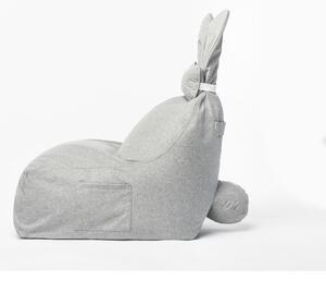 Svijetlo siva dječja vreća za sjedenje The Brooklyn Kids Funny Bunny