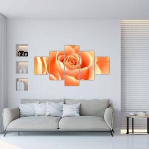 Slika - narančaste ruže (125x70cm) (F000693F12570)