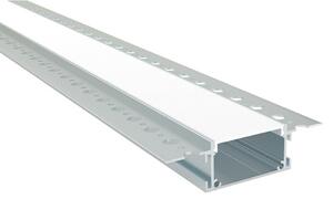 LED profil ugradbeni (D x Š x V: 2.000 x 74,85 x 15,9 mm, Aluminij)