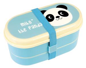 Plava bento kutija za objed Rex London Miko The Panda