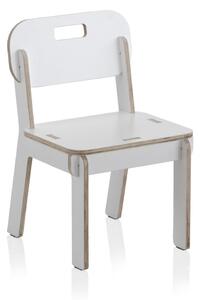 Bijela dječja stolica od šperploče Geese Piper