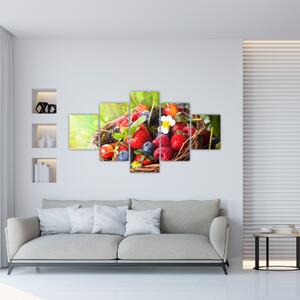 Slika - borovnice, jagode i maline (125x70cm)