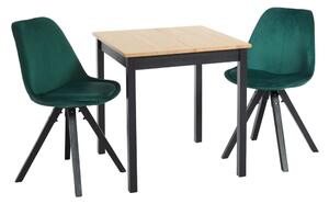 Set od 2 zelene blagovaonske stolice Bonami Essentials Dima