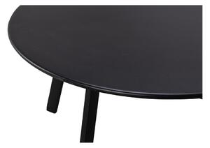 Crni vrtni pomoćni stol WOOOD Fer, ø 70 cm