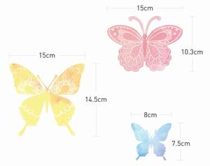 Set od 24 naljepnice Artistic Ambiance Butterflies