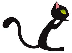 Naljepnica Fanastick Black Cat