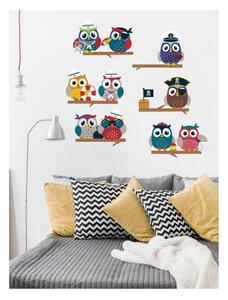 Set zidnih naljepnica Ambiance Owls