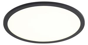 Pametna LED ploča crna 40 cm uklj. LED prigušivanje do toplog svjetla s daljinskim upravljačem - Knob