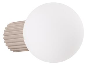 Smeđe-siva zidna lampa Orbital – Sollux