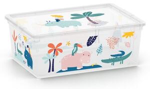 Bijela plastična dječja kutija za pohranu 37x26x15 cm C Box Style – KIS