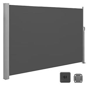 Bočna tenda 160 x 350 cm, otporno na hrđu, tkanina i aluminijum, antracit