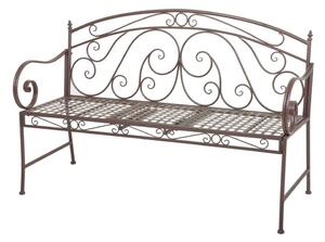 Smeđa metalna vrtna klupa Saket – Garden Pleasure