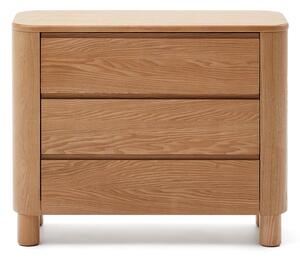 Komoda u dekoru jasena u prirodnoj boji 120x80x40 cm Salaya – Kave Home