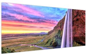 Slika - Vodopad Seljalandsfoss (120x50 cm)