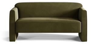 Zelena baršunasti sofa 140 cm Abby – Micadoni
