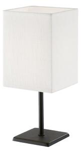 Crno-bijela stolna lampa s tekstilnim sjenilom (visina 30 cm) Lela – Fischer & Honsel