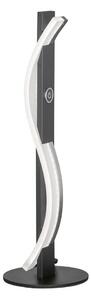 Crna metalna LED stolna lampa s mogućnosti zatamnjivanja (visina 40,5 cm) Bridge – Fischer & Honsel