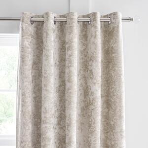 Bež zavjese u setu 2 kom 229x229 cm Crushed Velvet – Catherine Lansfield