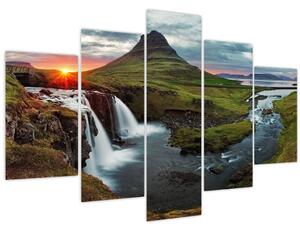 Slika - Kirkjufell na zalasku sunca (150x105 cm)