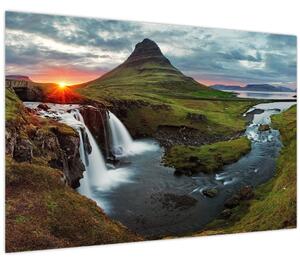 Slika - Kirkjufell na zalasku sunca (90x60 cm)