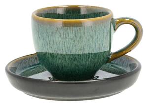 Zelena keramička šalica za espresso 70 ml Gastro Green/Black – Bitz