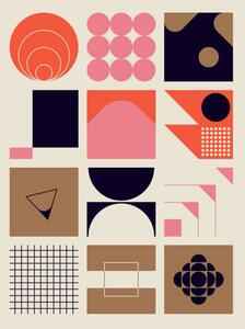 Ilustracija Scandinavian Artwork Vector Pattern Design, Normform