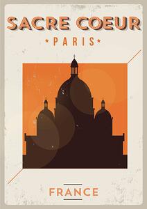 Ilustracija Typographic Paris City Poster Design, kursatunsal