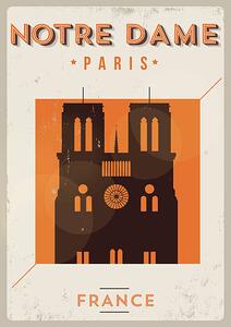 Ilustracija Typographic Paris City Poster Design, kursatunsal