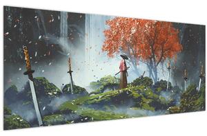Slika - Ilustracija Vrta mačeva (120x50 cm)