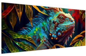 Slika - Šarena iguana (120x50 cm)