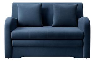 Plava baršunasti sklopiva sofa 130 cm Ario – ELTAP