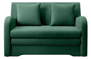 Zelena baršunasti sklopiva sofa 130 cm Ario – ELTAP