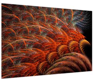 Slika - Apstraktna imitacija perja (90x60 cm)
