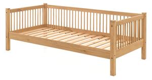 Dječji krevet od punog hrasta 90x200 cm u prirodnoj boji Forrest – Vipack
