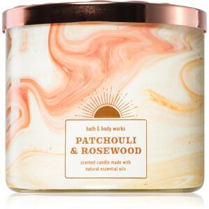 Bath & Body Works Patchouli & Rosewood mirisna svijeća 411 g