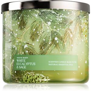 Bath & Body Works White Eucalyptus & Sage mirisna svijeća 411 g