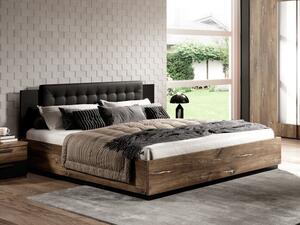 Krevet Austin AN114Bračni, Smeđa, 140x200, Laminirani iveral, 146x205x90cm