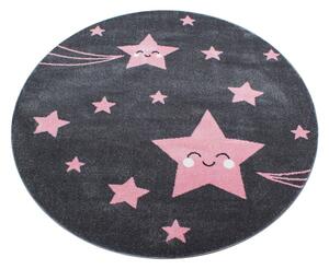 Ružičasti/sivi dječji tepih ø 120 cm Kids – Ayyildiz Carpets