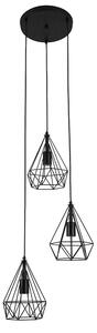 VISILICA RETRO VICTORIA BLACK E27 3x40W 10387