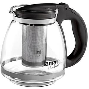 LAMART ČAJNIK STAKLENI 1,5L CRNI LT7027