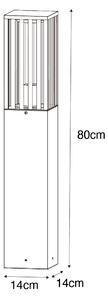 Moderna stojeća vanjska svjetiljka crna 80 cm IP44 - Dijon