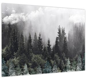 Slika - Šuma s ilustriranim elementima (70x50 cm)