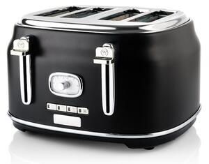TOSTER WESTINGHOUSE RETRO BLACK 4 SLICE WKTTB809BK