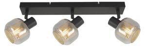 SVJETILJKA SPOT AMELIA GREY+GOLD 3*E14 8W 10873