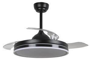 VENTILATOR STROPNI LED EMILY BLACK DIA 1066mm 36W 3000/4000/6000K + UPR. 10890