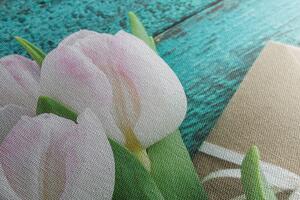 Slika buket tulipana i omotnica