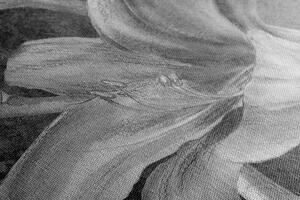 Slika ljiljan u cvatu u crno-bijelom dizajnu