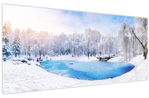 Slika - Ledeno jezero (120x50 cm)