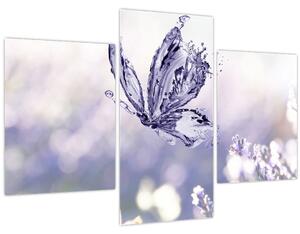 Slika - Leptir i lavanda (90x60 cm)