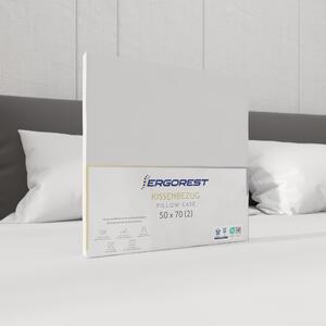 Navlaka za jastuk Ergorest Cotton Satin™ 50 x 70 cm – snježno bijela